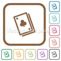 Card game simple icons Card game simple icons