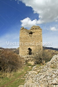 Castle ruins of Torockoszentgyorgy, Cetatea Coltesti, Romania
