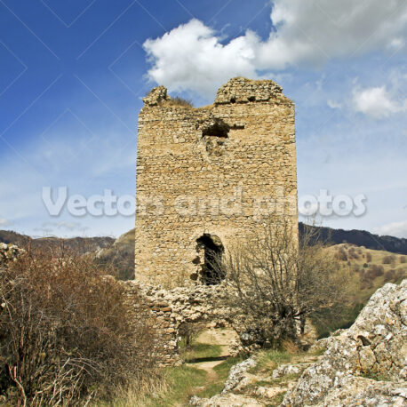 Castle ruins of Torockoszentgyorgy, Cetatea Coltesti, Romania - Vektorok és fotók
