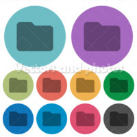 Color folder flat icons