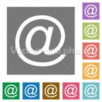 Email square flat icons Email square flat icons