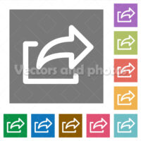Export square flat icons