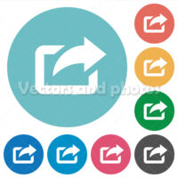 Flat export icons