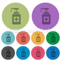 Hand sanitizer color darker flat icons Hand sanitizer color darker flat icons