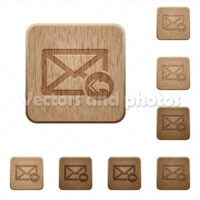 Mail reply to all recipient wooden buttons Mail reply to all recipient wooden buttons