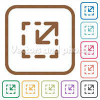 Resize element simple icons