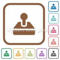 Retro joystick simple icons Retro joystick simple icons