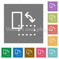 Rotate element square flat icons