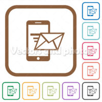 Sending email simple icons Sending email simple icons