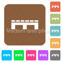 Single pallet rounded square flat icons