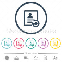 Undo contact changes flat color icons in round outlines Undo contact changes flat color icons in round outlines