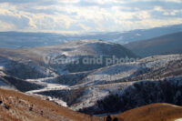 Winter mountain range